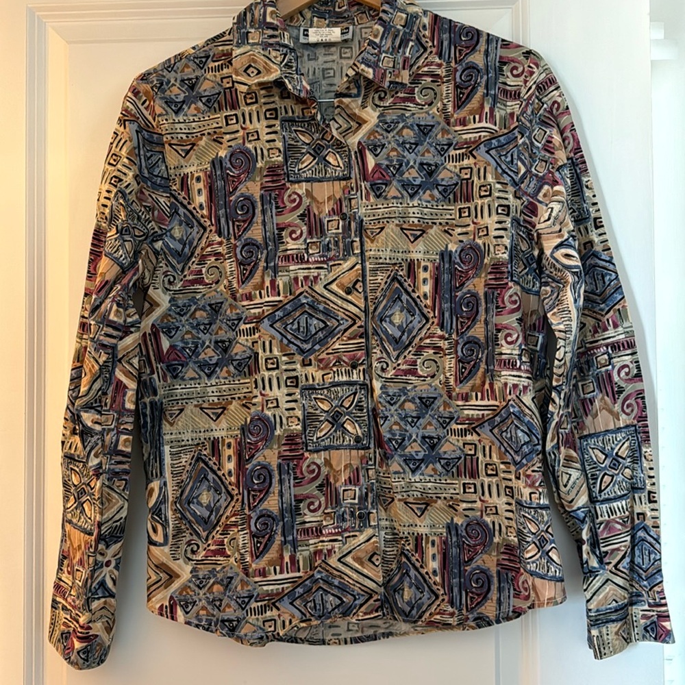 Vintage Panhandle Slim Women’s Medium Western Style Button Up with Collar
